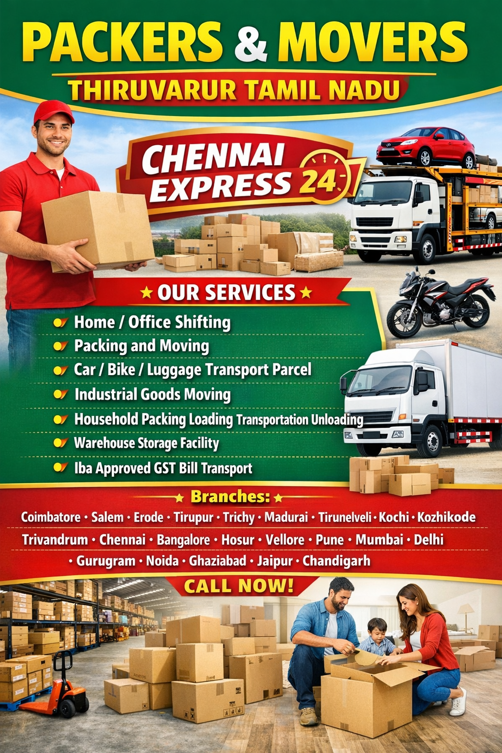 PACKERS AND MOVERS IN THIRUVARUR, 8708198318