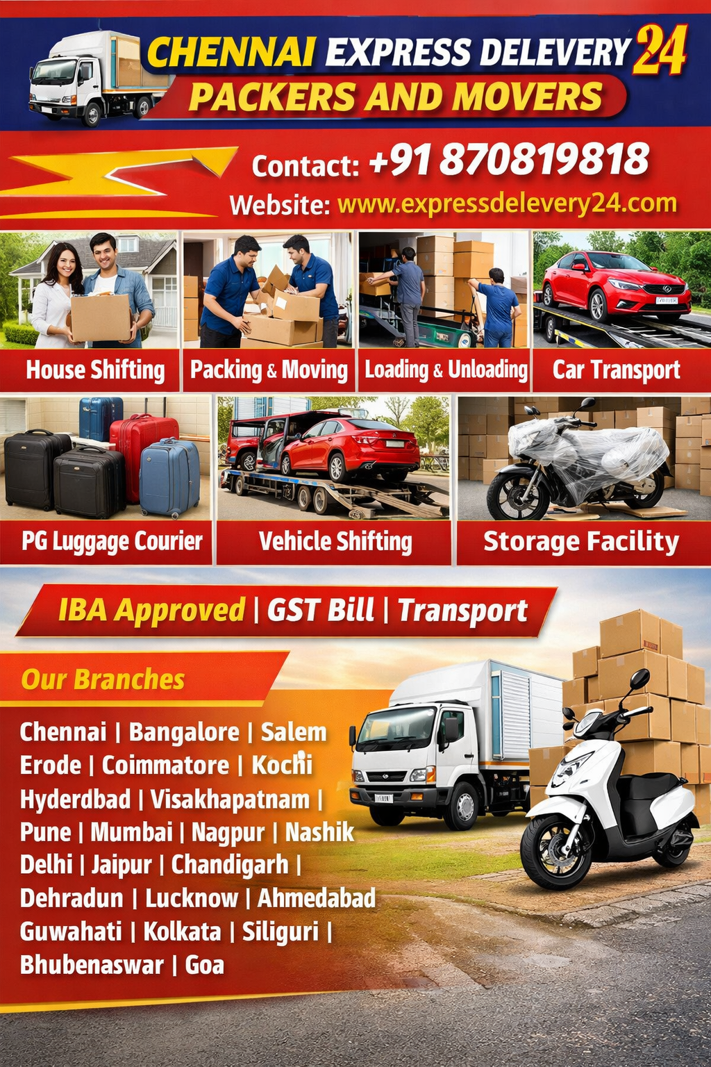 CHENNAI Express Packers & Movers DELHI NCR