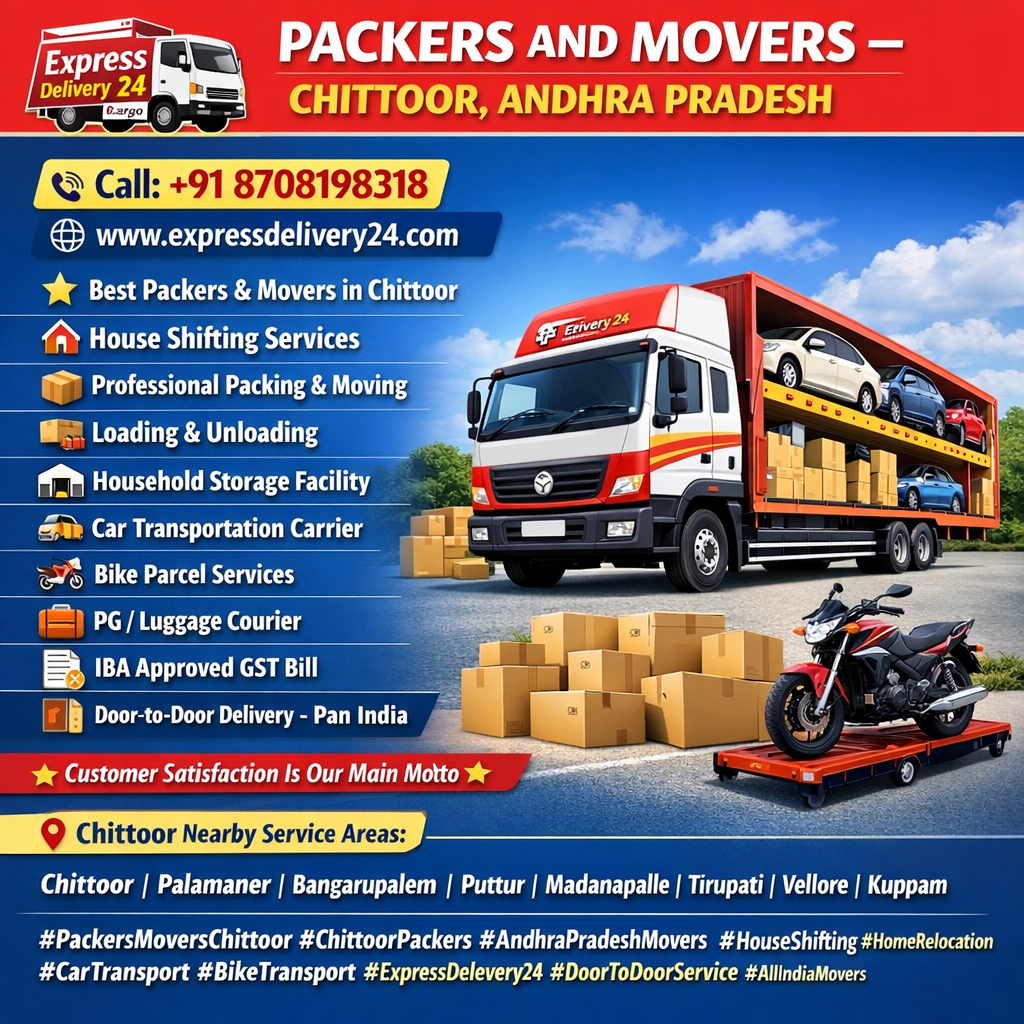 Packers and Movers Chittoor, 8708198318 | Safe Express Delevery 24 - House Shifting Near me 