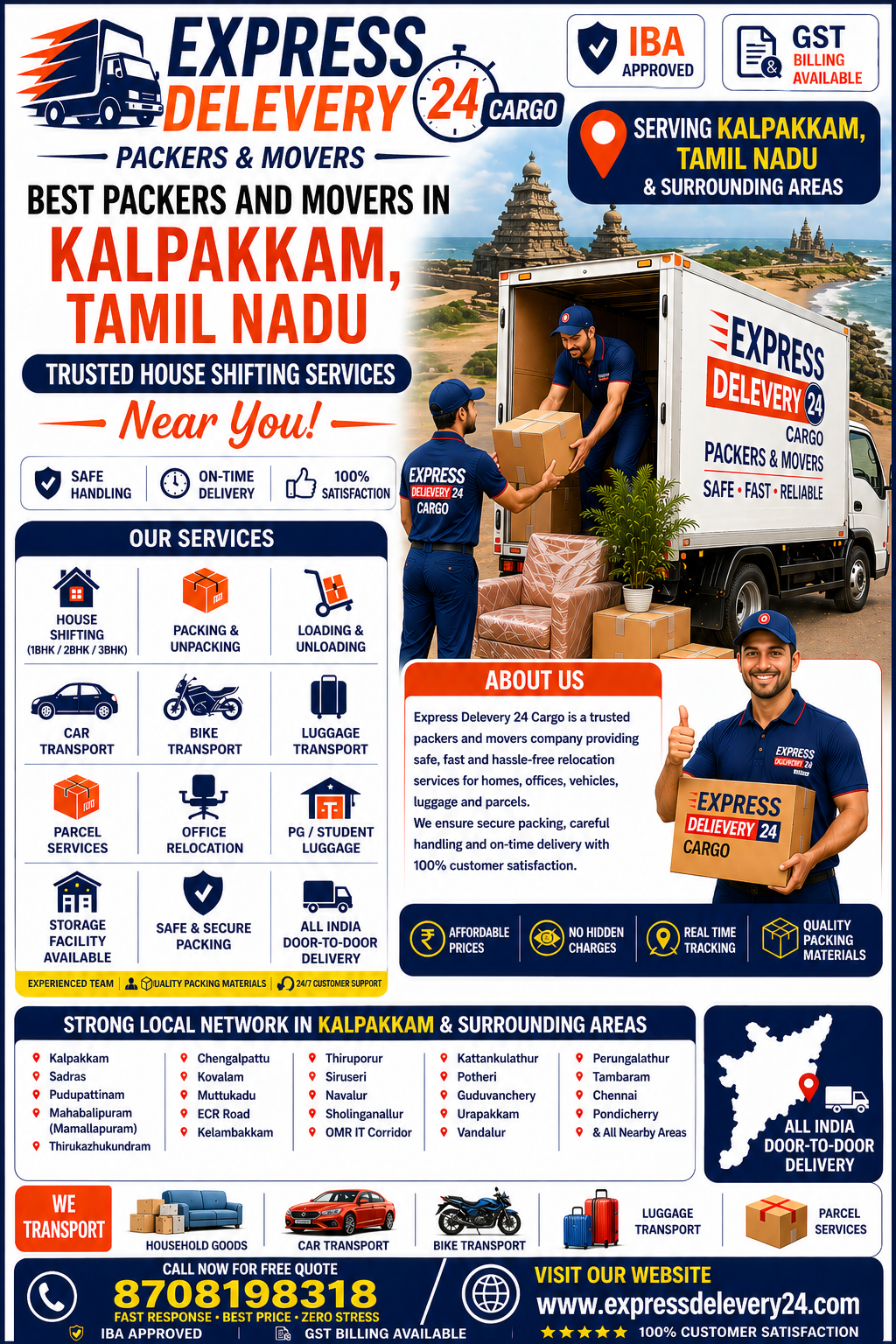 Packers and Movers Kalpakkam, 9790956163 Tamil Nadu | House Shifting, Car Bike Transport – Agarwal Safe Express 