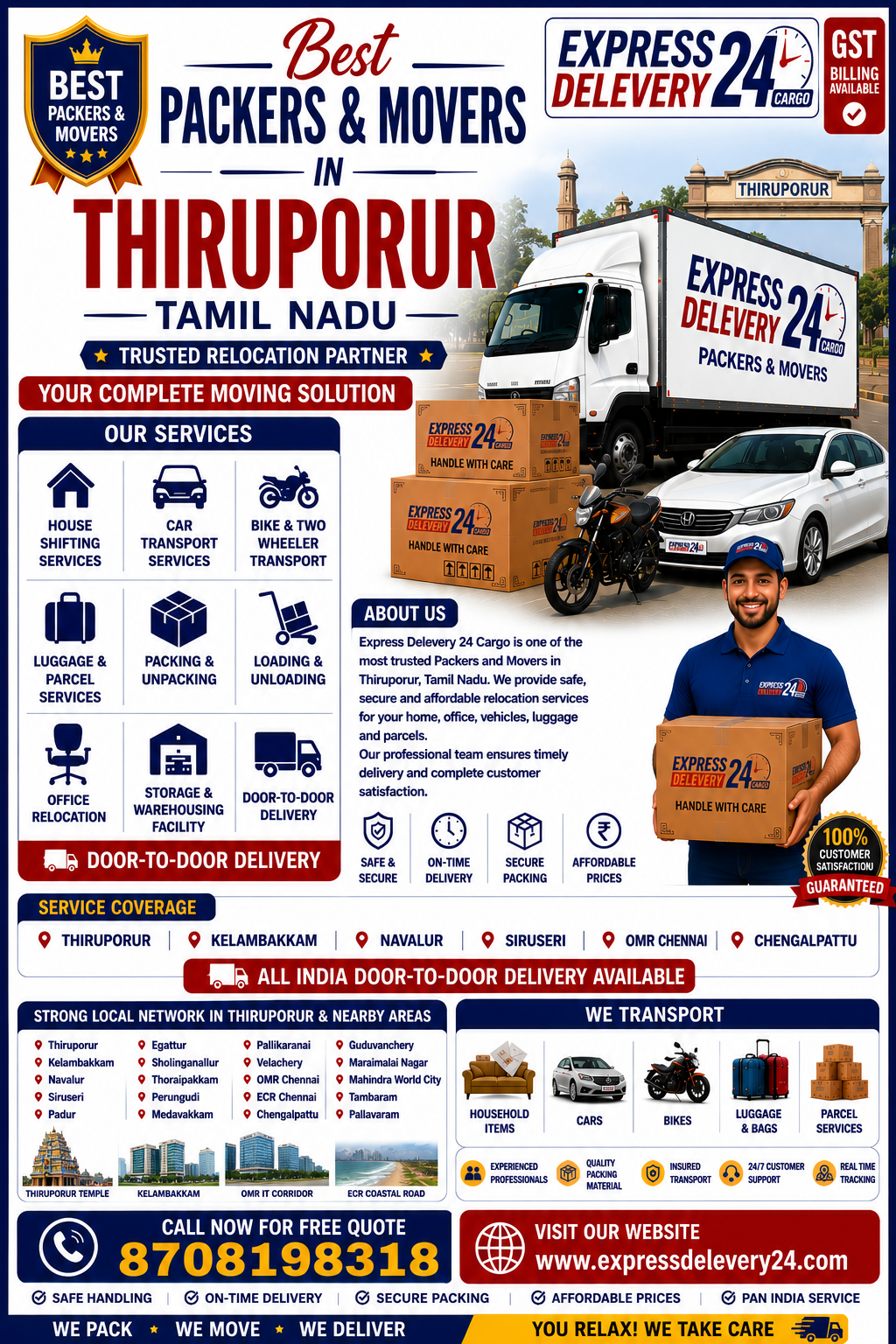 Packers and Movers in Thiruporur, 8708198318 | House Shifting Services – Agarwal Safe Express