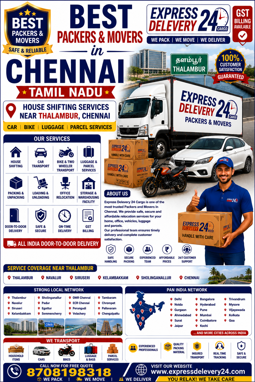 Packers and Movers Thalambur, 8708198318 | House Shifting Near Me – Agarwal Safe Express